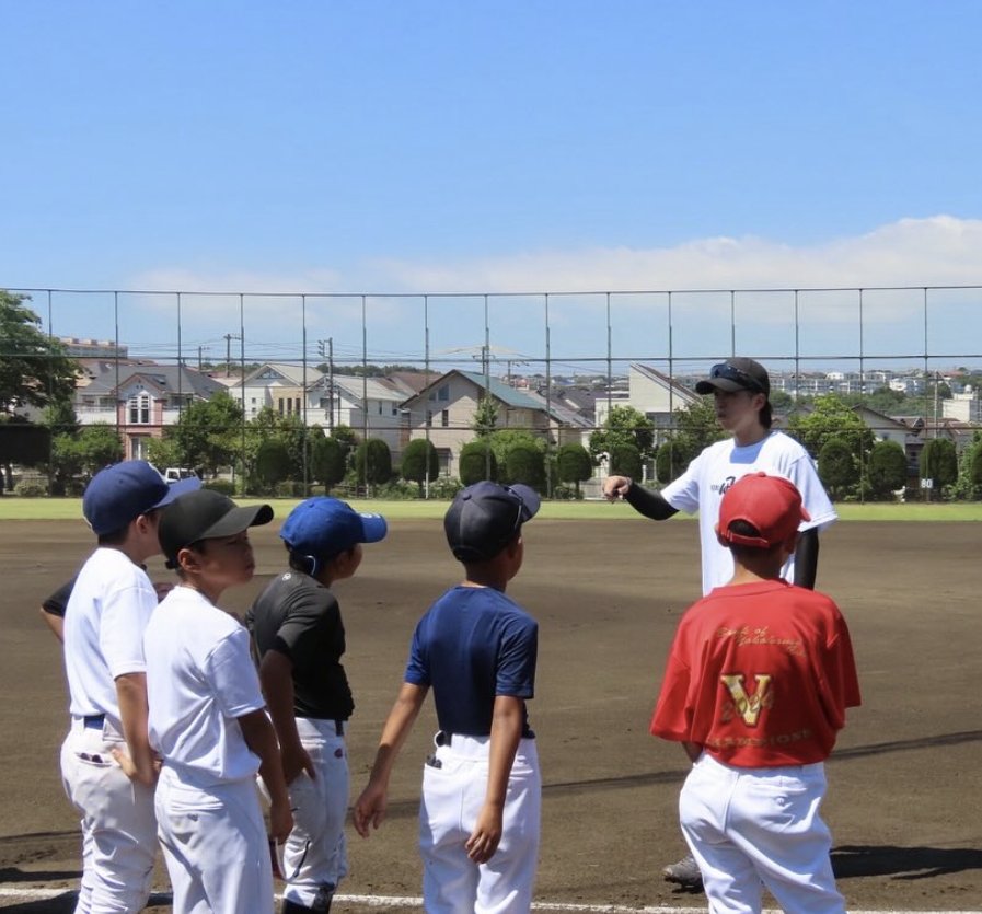 Youth baseball training in Japan